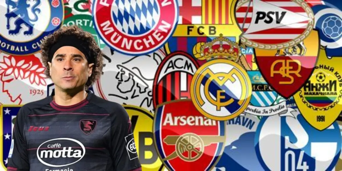 Guillermo Ochoa junto a clubes de Europa / FOTO X