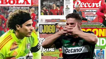 Guillermo Ochoa junto a Viktor Gyökeres / FOTO X