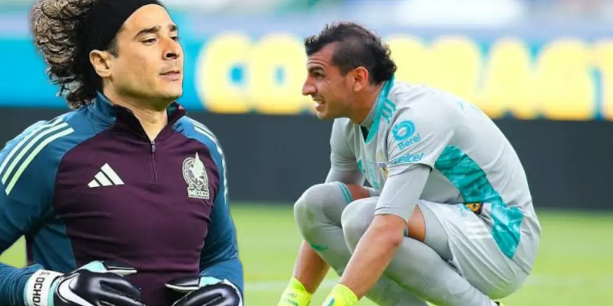 Guillermo Ochoa y a un lado Nahuel Guzmán / Foto Getty