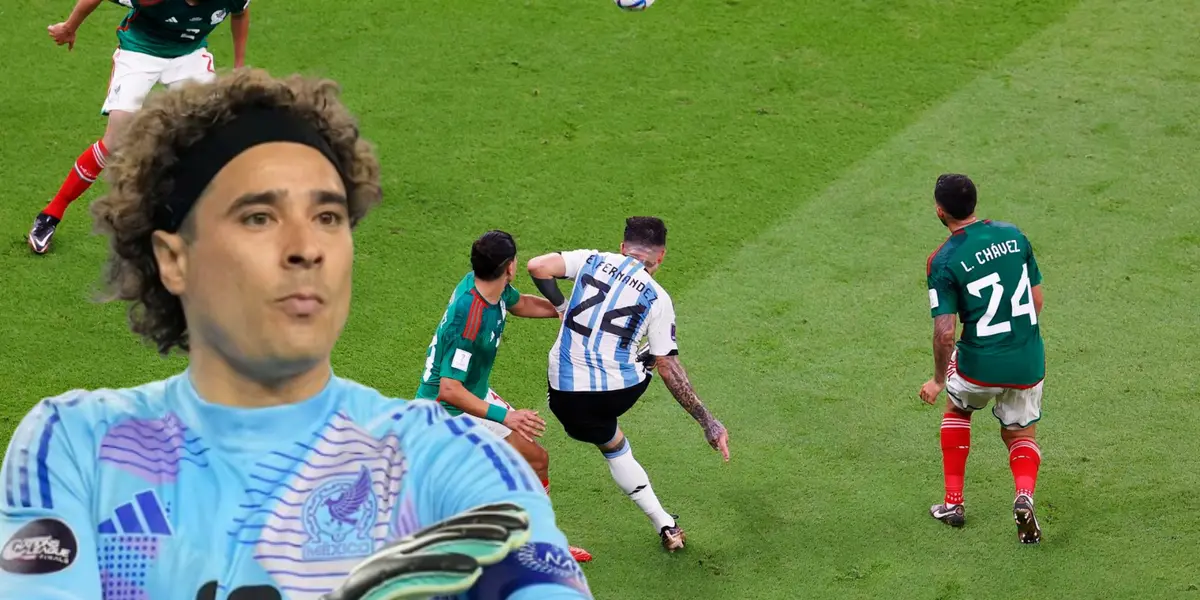 Guillermo Ochoa y el gol de Enzo Fernández / FOTO EL PAÍS