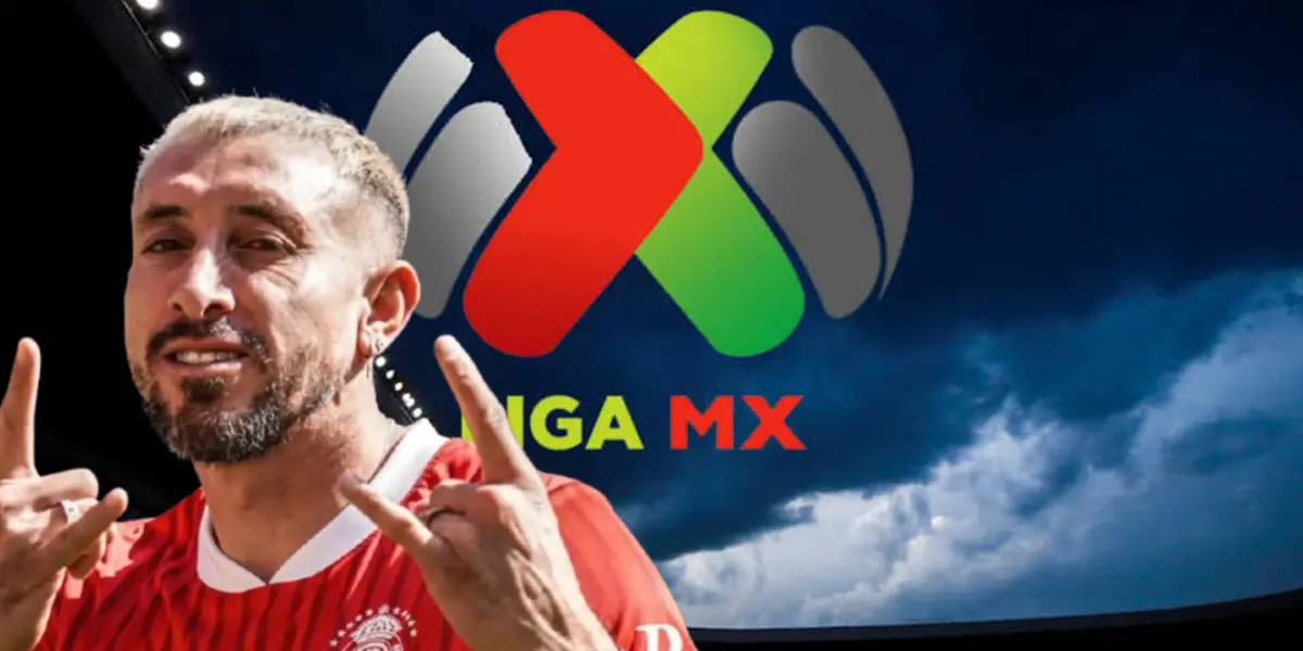 Héctor Herrera junto al logo de la Liga MX / FOTO GOAL