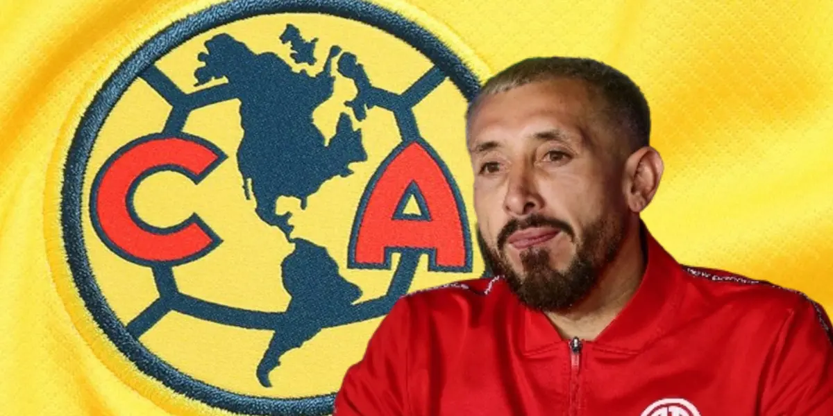 Héctor Herrera y escudo de las Águilas del América/ Foto Culto Fútbol.