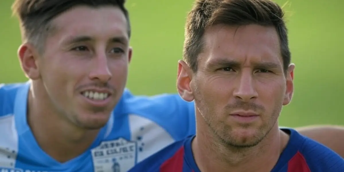 Héctor Herrera y Lionel Messi / Foto: GROK