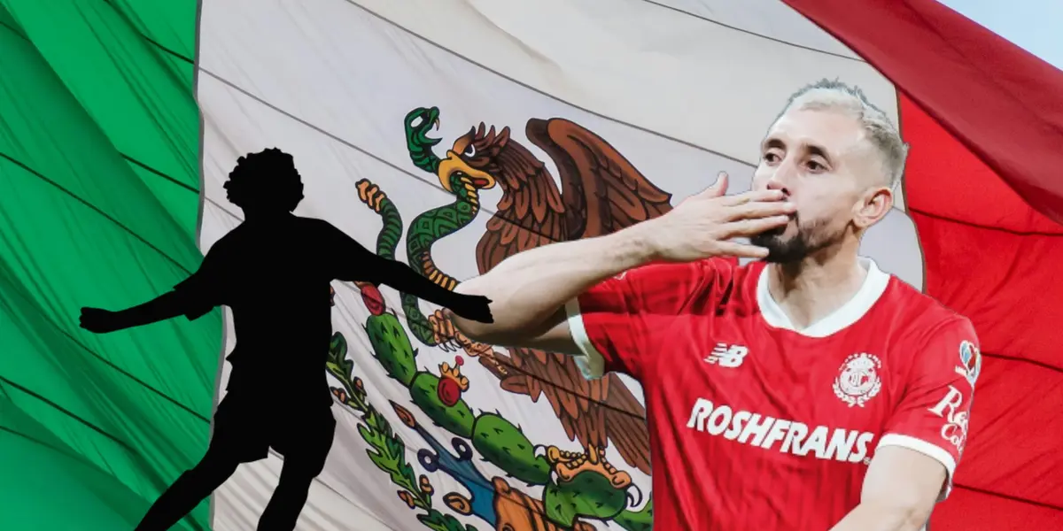 Héctor Herrera y silueta de futbolista/ Foto Unsplash.