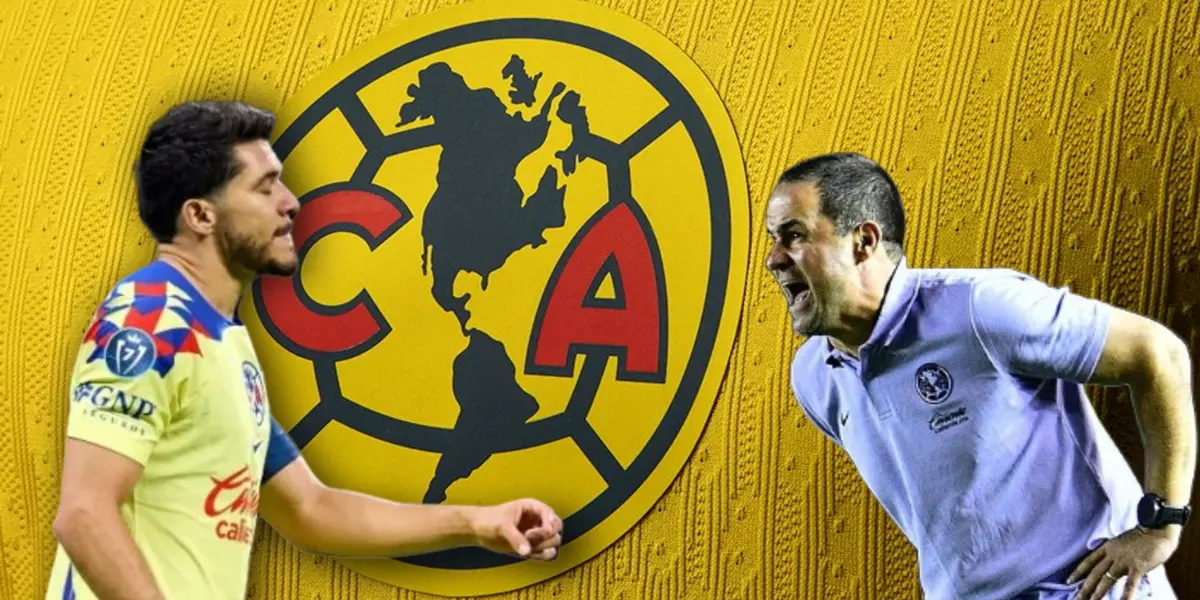Henry Martín y André Jardine gritando/ Foto Club América.