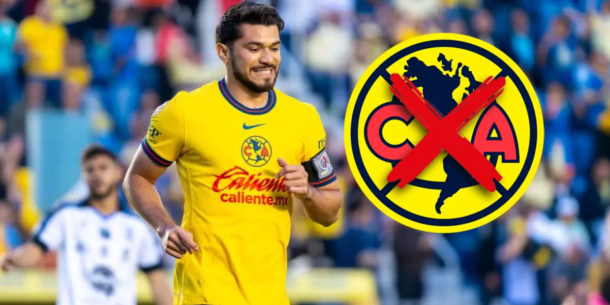 Henry Martín y escudo del América/Foto Imago7.