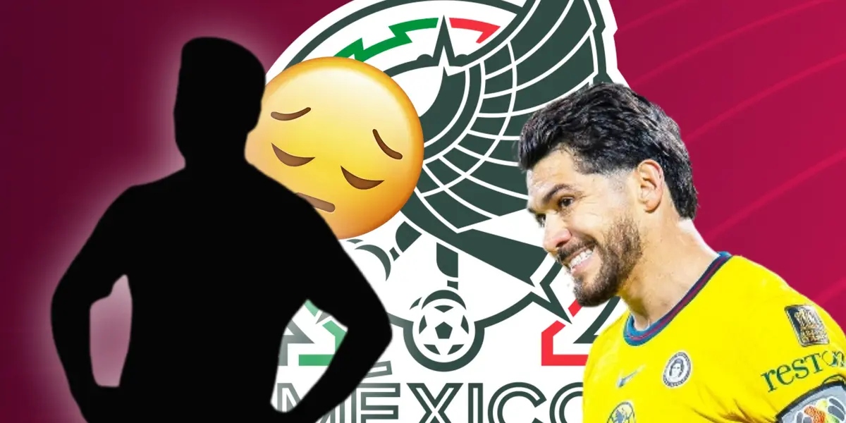 Henry Martín y silueta de jugador con emoji detrás de el/Foto TUDN.