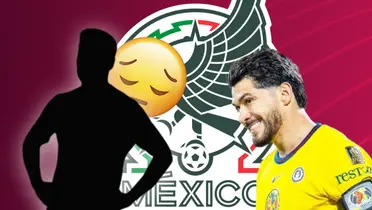 Henry Martín y silueta de jugador con emoji detrás de el/Foto TUDN.