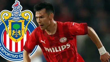 Hirving Lozano en partido con el PSV. Foto: HoyFut