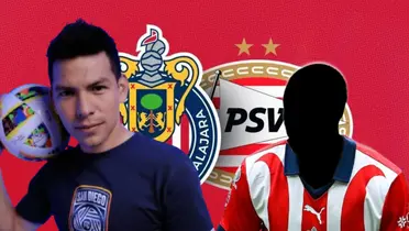 Hirving Lozano junto a futbolista incógnito de Chivas / FOTO DEPORTES TOTAL USA