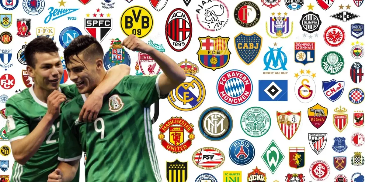 Hirving Lozano junto a Raúl Jiménez / FOTO SOY FÚTBOL