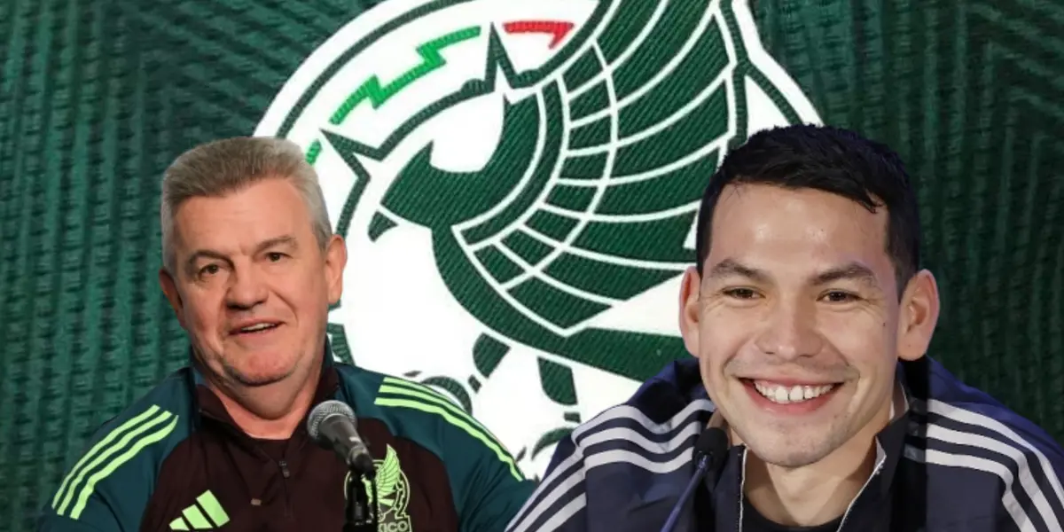 Hirving Lozano y Javier Aguirre/Foto Mediotiempo.