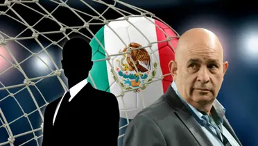 Hombre en forma de silueta y Juan Carlos Rodríguez/Foto Alto Nivel.