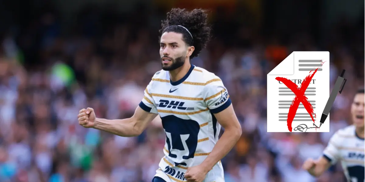 Huerta en partido con Pumas. Foto: Transfermarkt