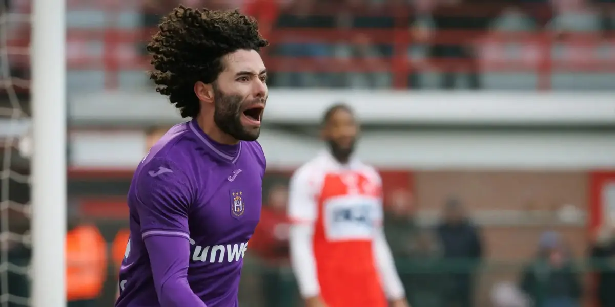 Huerta festejando. Foto: Anderlecht