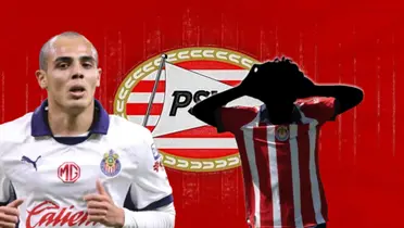 Hugo Camberos junto a jugador incógnito de Chivas / FOTO LA OPINIÓN