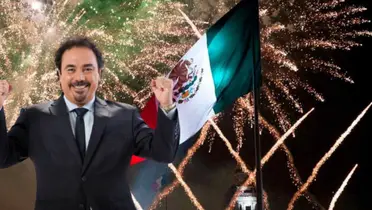 Hugo Sánchez junto a la bandera de México / FOTO ESPN