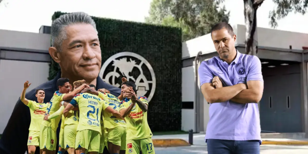 Ignacio Ambriz, André Jardine y jugador oculto/ Águilas Monumental.