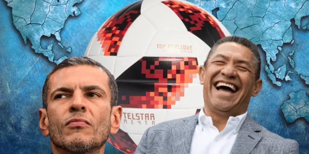 Ignacio Ambriz riendo y Jaime Lozano serio/ Foto Mediotiempo.