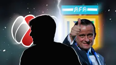 Ignacio Pussetto en forma de silueta y Mikel Arriola/Foto ESPN.