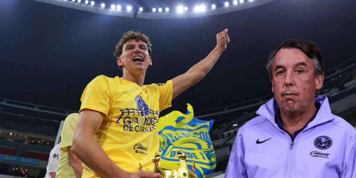 Igor Lichnovsky celebrando y Emilio Azcárraga/ Foto ESPN.