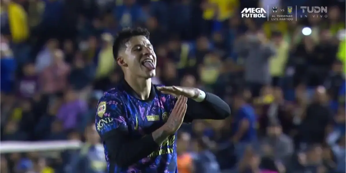 Illian celebrando gol, captura de TUDN