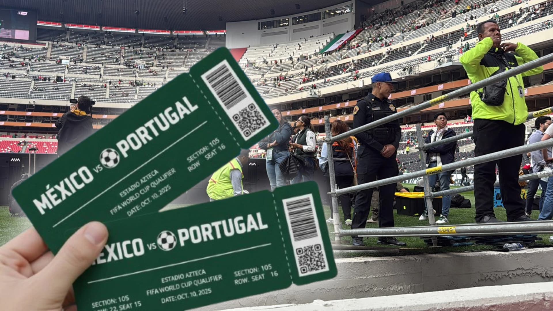 Imágenes internas del Estadio Banorte previo al partido entre México y Portugal