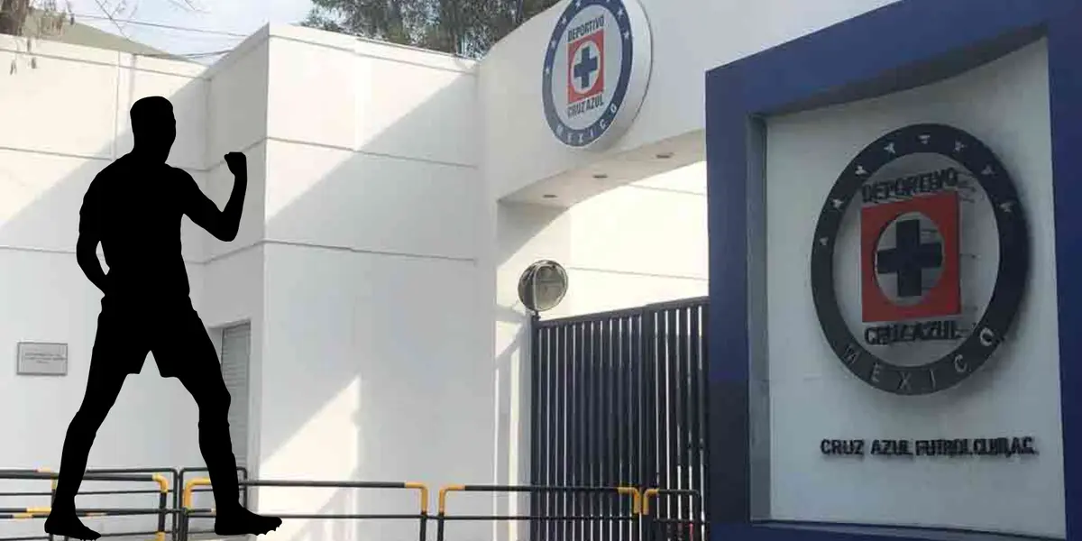Instalación de Cruz Azul por fuera. Foto: Fútbol Total