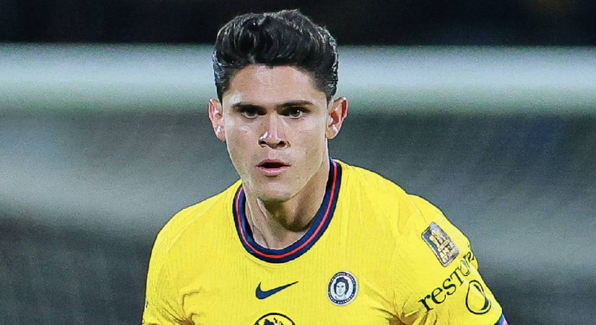 Israel Reyes durante la concentración de la Selección Mexicana, uno de los tres jugadores del América convocados pese al complicado arranque del equipo.