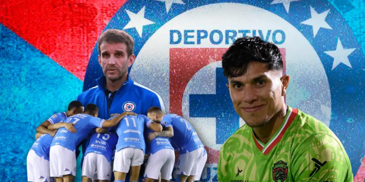 Iván Alonso, jugadores de Cruz Azul abrazados y Carlos Salcedo/ Foto W Deportes.