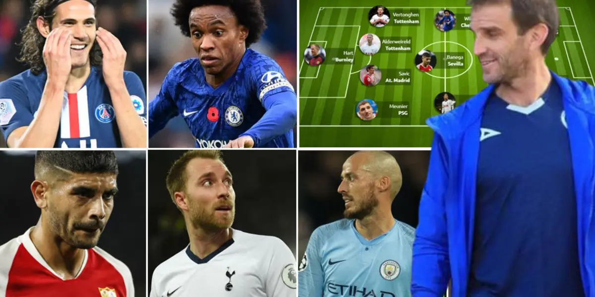 Iván Alonso y jugadores estrellas del fútbol europeo Foto: Marca