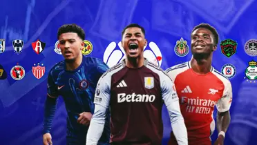 Jadon Sancho, Marcus Rashford y Bukayo Saka junto a clubes de la Liga MX / FOTO GOAL