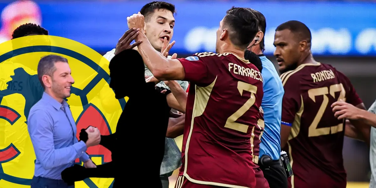 Jaime Lozano junto a jugador incógnito / FOTO X