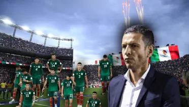 Jaime Lozano y jugadores de la Selección Mexicana/ Foto TUDN.