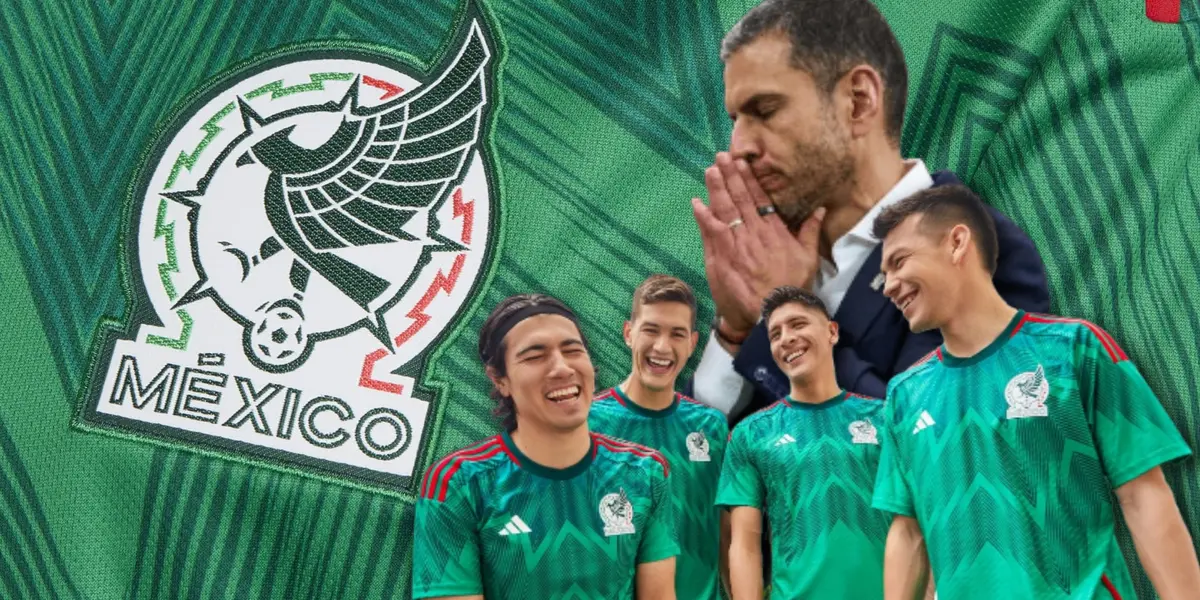 Jaime Lozano y jugadores de México/Foto Instituto de Cegosdabahia.org.