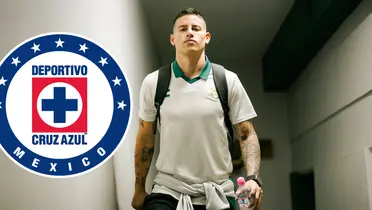 James en llegada a partido. Foto: Club León