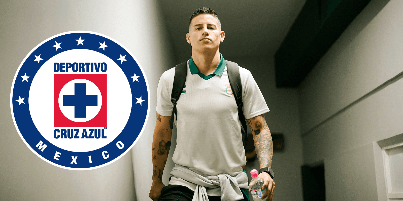 James en llegada a partido. Foto: Club León