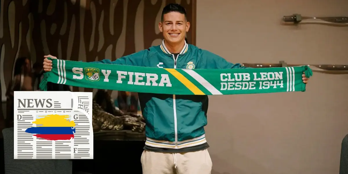 James en presentación con el León. Foto: León