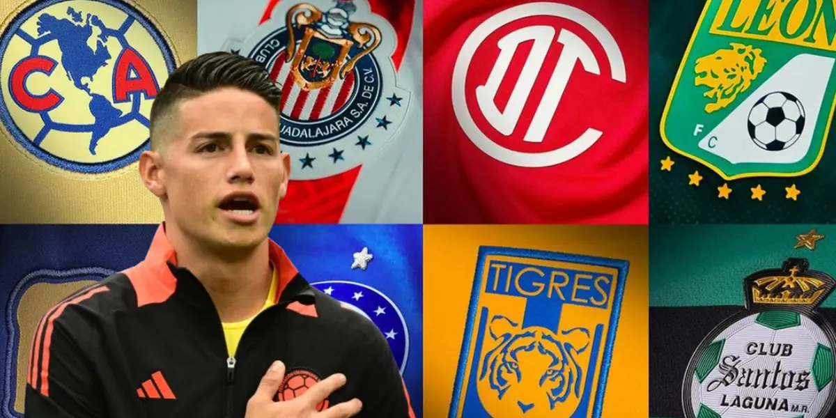 James Rodríguez junto a clubes de la Liga MX / GETTY IMAGES