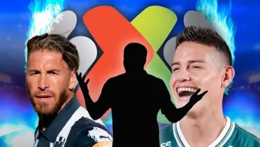 James Rodríguez, Sergio Ramos y silueta de jugador/ Foto Marca.