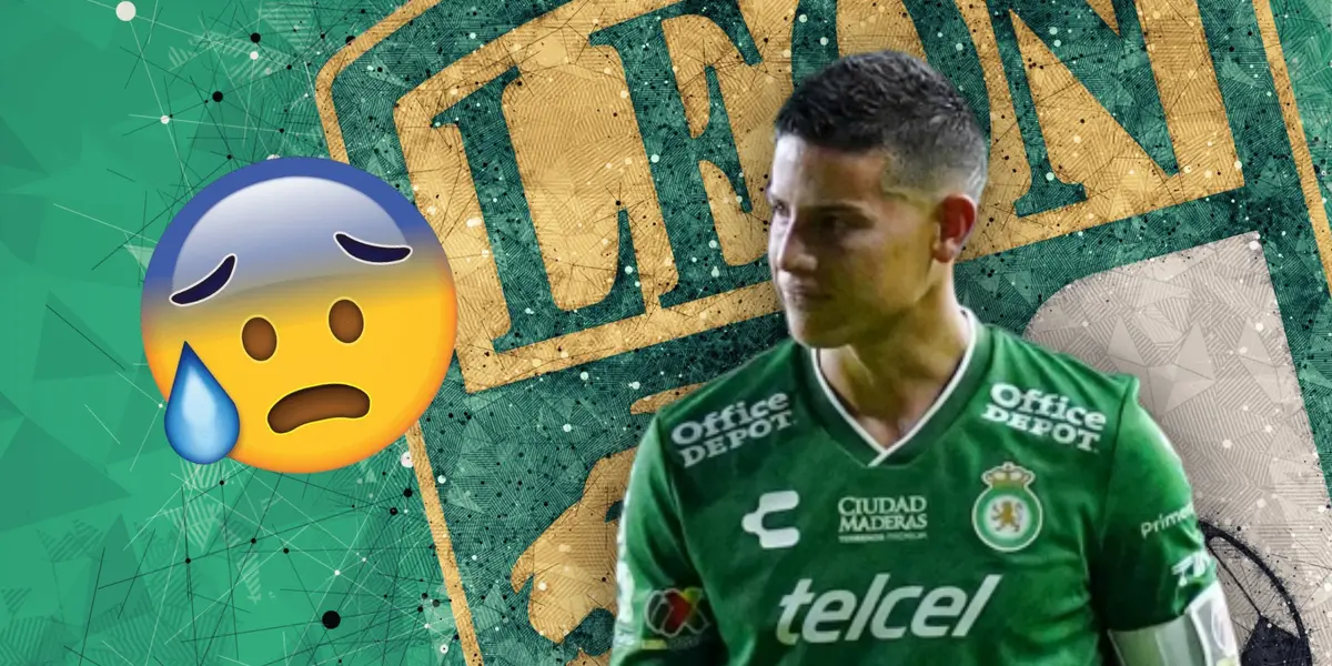 James Rodríguez y emoji asustado/ Foto Besthq Wallpapers.