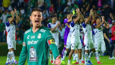 James Rodríguez y jugadores de Monterrey/ Foto Soy Rayado.