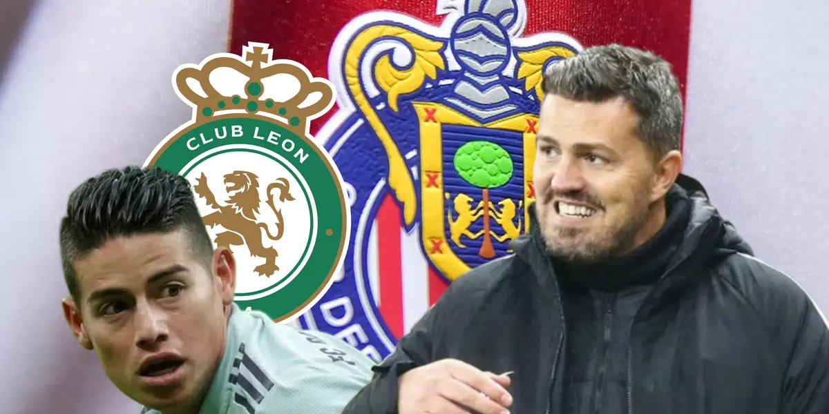 James Rodríguez y Óscar Junyent/ Foto Chivas.