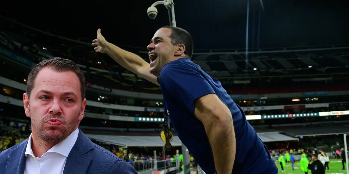 Jardine celebrando el título de liga. Foto: Milenio