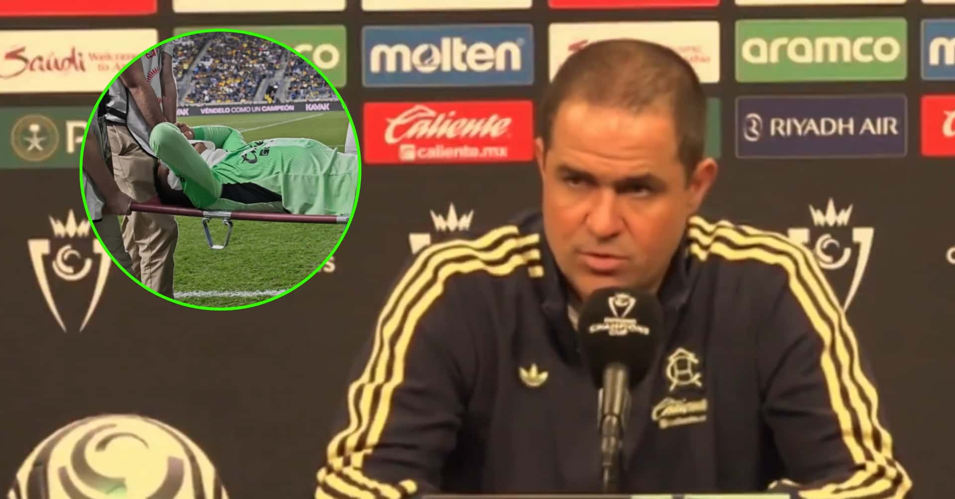 Jardine salió a la conferencia de prensa para hablar de la lesión de su capitán