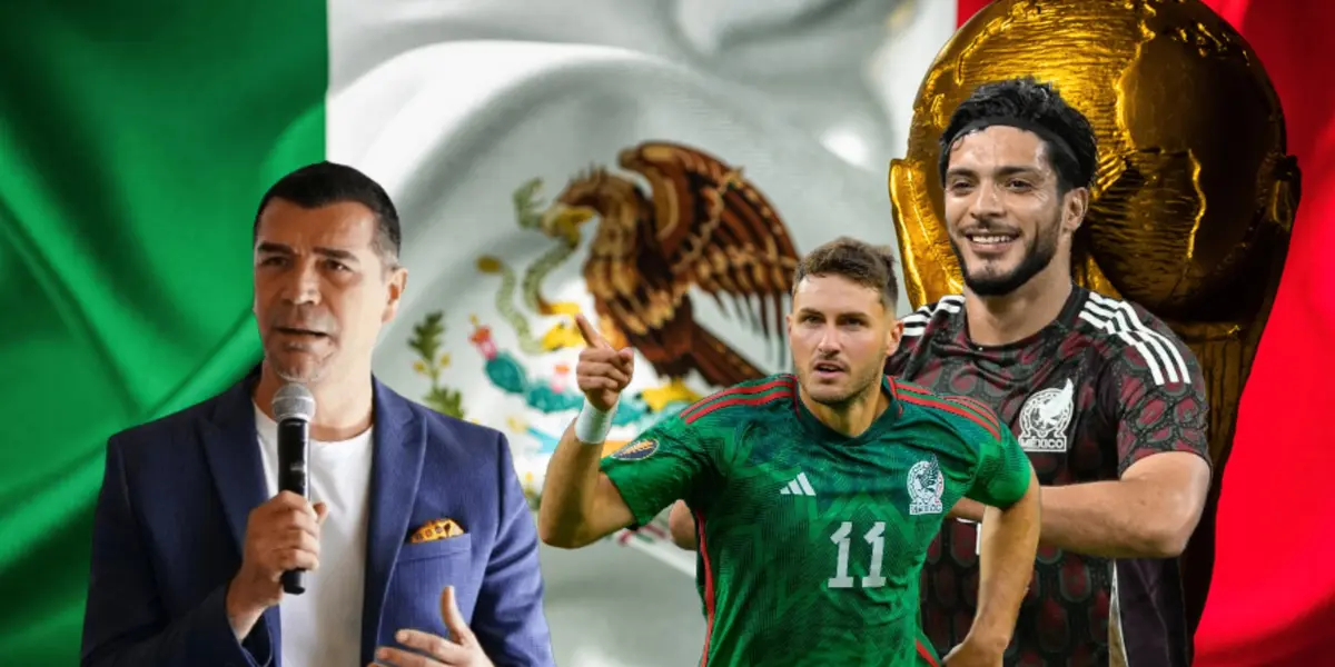 Jared Borgetti hablando, Santiago Giménez y Raúl Jiménez/Foto El Heraldo de Saltillo.