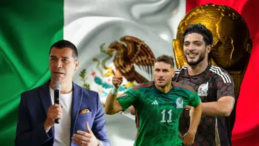 Jared Borgetti hablando, Santiago Giménez y Raúl Jiménez/Foto El Heraldo de Saltillo.