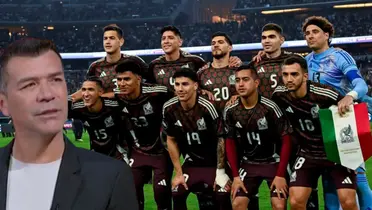 Jared Borgetti junto a futbolistas del Tri / FOTO X