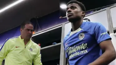 Javairo Dilrosun en el vestidor del América. Foto: Club América