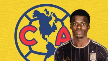 Javairo Dilrosun y escudo del América/ Foto Pinterest.